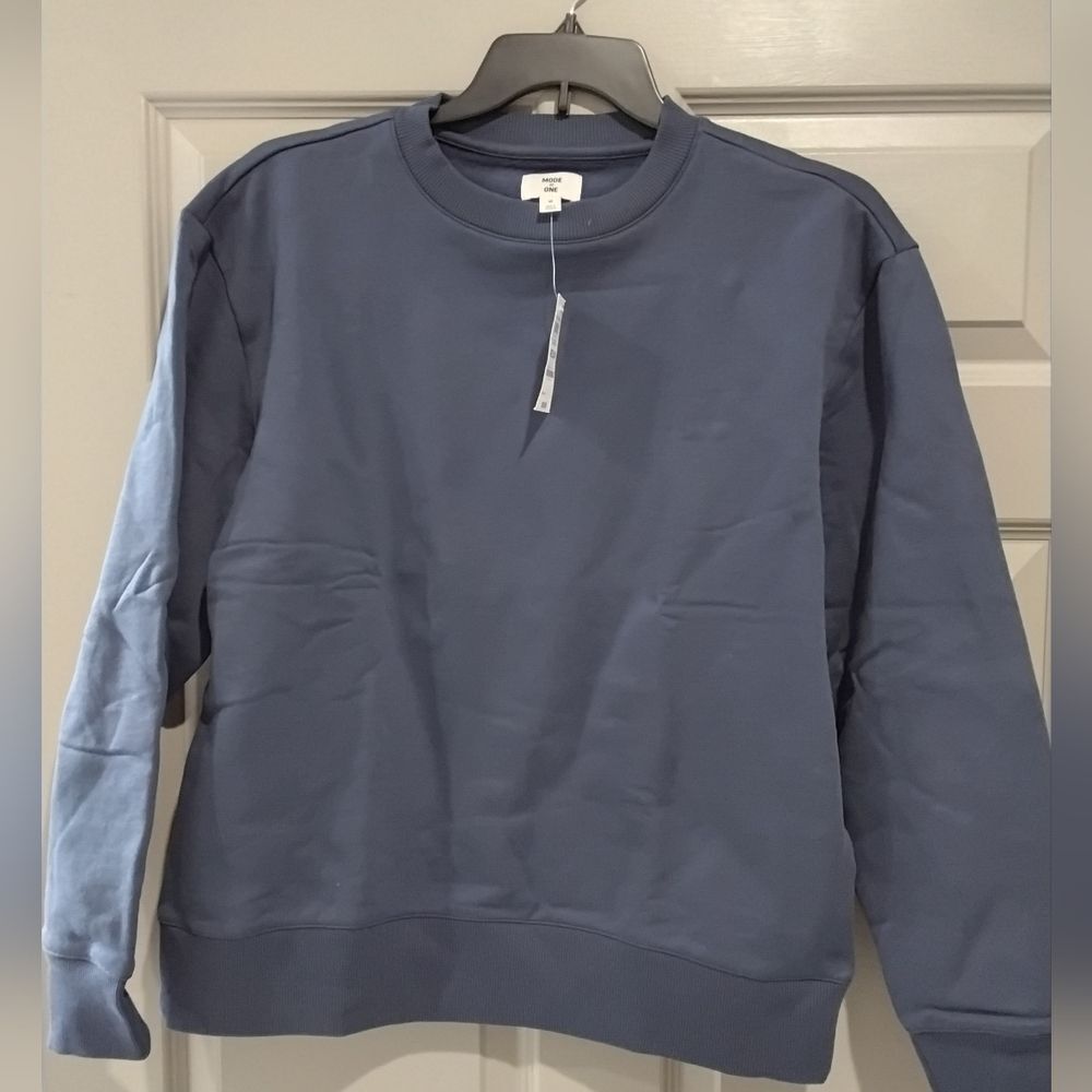 Mode Of One Men's Navy Crewneck Sweatshirt